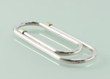 Vintage zilveren geldclip / paperclip Franz Scheurle 1970  beschikbaar voor biedingen