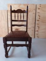 4 vintage stoelen met lederen bekleding, Ophalen