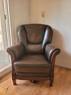 Lederen Fauteuil - Klassiek en Comfortabel, Huis en Inrichting, Fauteuils, Ophalen, Gebruikt, Klassiek, 75 tot 100 cm