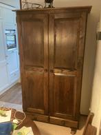 Buffetkast donker eiken H200xB105xD50, Gebruikt, 100 tot 150 cm, 200 cm of meer, Ophalen of Verzenden