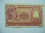 1130. Italië, 100 lira 1951 Athena., Postzegels en Munten, Bankbiljetten | Europa | Niet-Eurobiljetten, Italië, Los biljet, Verzenden