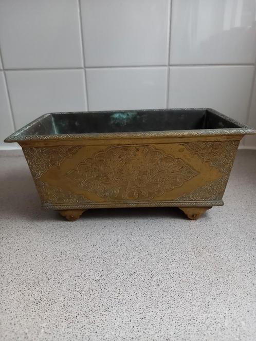 Messing Sirih box met lade, Antiek en Kunst, Antiek | Koper en Brons, Ophalen of Verzenden
