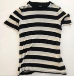 SCOTCH & SODA T-shirt beige/zwart XS tencel NIEUWSTAAT, Zwart, Scotch & Soda, Ophalen of Verzenden, Zo goed als nieuw
