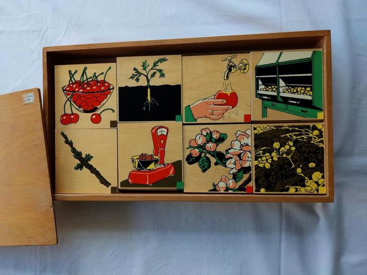 Educatief lesmateriaal houten speelgoed, Kinderen en Baby's, Speelgoed | Educatief en Creatief, Zo goed als nieuw, Ophalen of Verzenden