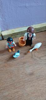 Playmobil Boerderij Figuren met Gans en Eend, Ophalen of Verzenden, Gebruikt, Los playmobil