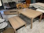 eettafel eiken grijs (evt. tv meubel, salontafel) SAMEN €495, 100 tot 150 cm, Verzenden, Eikenhout, Zo goed als nieuw