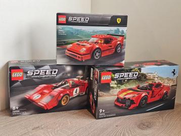 LEGO Speed Ch. 3 x Ferrari; F40 / 512M / 812 Comp. **NIEUW** beschikbaar voor biedingen