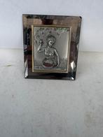 Gesigneerd  portret van vrouw en florale decoratie s, Antiek en Kunst, Antiek | Glas en Kristal, Ophalen of Verzenden