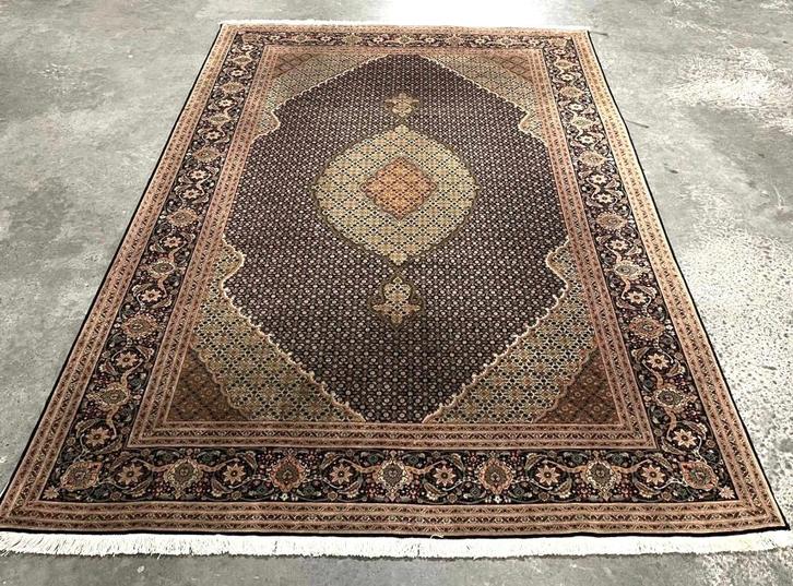 Perzisch/Iraanse (Tabriz) tapijt- 3mx2m- 60 Raj- wol & zijde, Huis en Inrichting, Stoffering | Tapijten en Kleden, Zo goed als nieuw