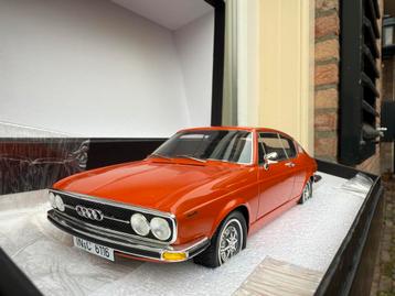 1:18 Audi 100 Coupe S oranje 1970 KK Scale CK919643 beschikbaar voor biedingen