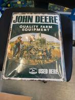 John Deere Blikken Reclamebord - 40x30 cm, Ophalen of Verzenden, Nieuw, Reclamebord