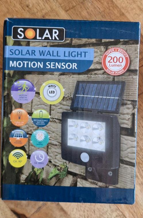 Wandlamp., Tuin en Terras, Buitenverlichting, Nieuw, Wandlamp, Minder dan 50 watt, Zonne-energie, Ophalen of Verzenden