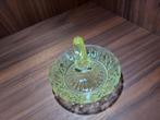 Uranium glas ringhouder, Art Deco, Annagroen, Antiek en Kunst, Ophalen of Verzenden