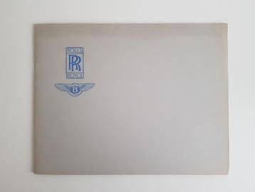 Originele complete Rolls Royce & Bentley brochure - 1968 beschikbaar voor biedingen