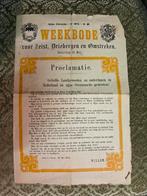 Weekbode elfde jaargang 1874, Postzegels en Munten, Ophalen of Verzenden