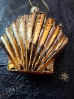 Vondels kerstornament gouden schelp, Diversen, Kerst, Ophalen of Verzenden, Zo goed als nieuw