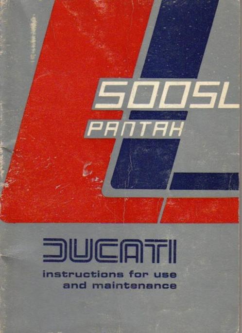 Ducati 500 SL Desmo PANTAH manual (4633z), Motoren, Handleidingen en Instructieboekjes, Ducati, Verzenden