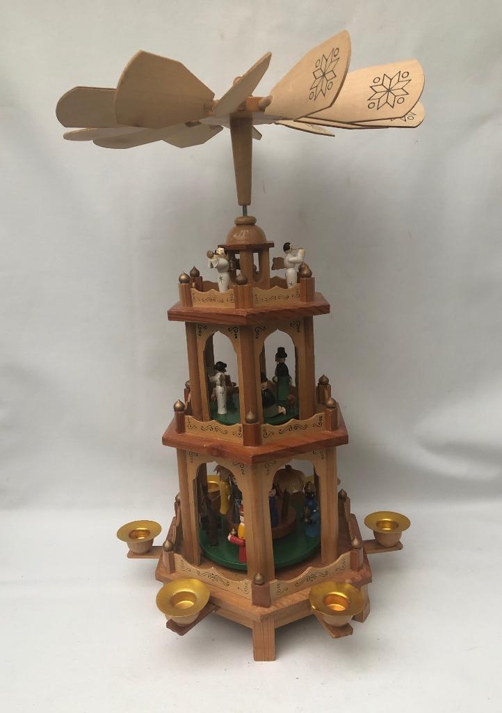 Kerst houten Pyramide - Duits - Weihnachts, Diversen, Kerst, Ophalen of Verzenden