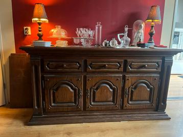 Massief Eiken Dressoir - Jaren 80 Retro beschikbaar voor biedingen