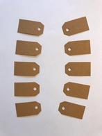 Prijskaartjes bruin prijsetiketten labels etiketten, Ophalen of Verzenden, Nieuw