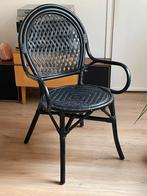 Rotan stoel - Oude IKEA collectie, Huis en Inrichting, Stoelen, Ophalen, Zwart, Eén