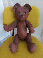 Vintage bruine beer van geverfd linnen?, Overige merken, Overige typen, Onbekend, Ophalen of Verzenden