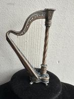 Zilver Miniatuur Harp beeldje, Ophalen of Verzenden, Zilver