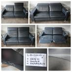 Luxe elektrisch leren Bankstel ZGAN, Ophalen, Zo goed als nieuw