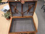 Vintage rieten picknickmand, Ophalen, Gebruikt, Zonder inhoud