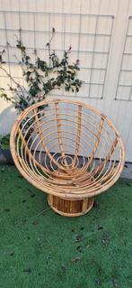 Draaibare Papasan Stoel - Comfortabel!, Huis en Inrichting, Ophalen, Gebruikt, Bruin, Bohemian