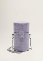 Pastel purple croc bag (Mango), Sieraden, Tassen en Uiterlijk, Tassen | Damestassen, Ophalen of Verzenden, Zo goed als nieuw, Paars