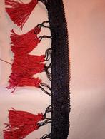 zwarte sierband met rode kwarstjes(10cm), Hobby en Vrije tijd, Naaien en Fournituren, Ophalen of Verzenden, Nieuw, Overige typen