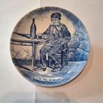 Delfts Blauw Bordje - 1.Le Vin Ordinaire, Antiek en Kunst, Antiek | Wandborden en Tegels, Ophalen of Verzenden