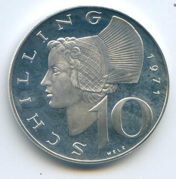 Oostenrijk 10 Shilling 1971 PROOF