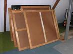 9 Schilderpanelen, wandpanelen masonite houten frame gegrond, Ophalen, Zo goed als nieuw, Overige typen