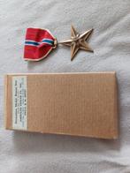 Medaille origineel Bronzen Star WW2 USA met origineel doosje, Verzamelen, Ophalen of Verzenden, Landmacht, Amerika, Lintje, Medaille of Wings