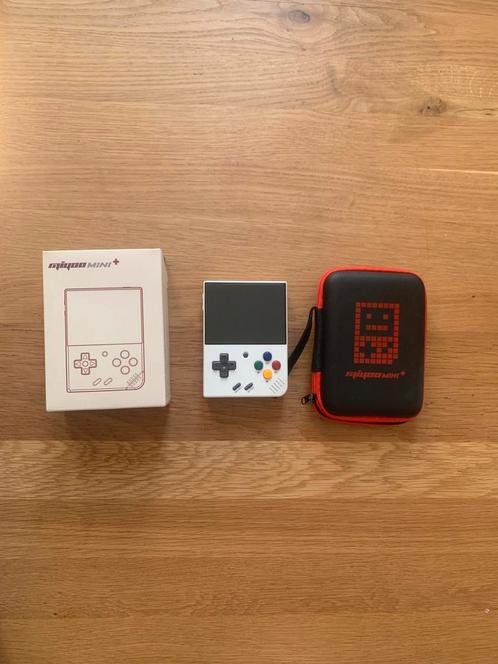 Miyoo Mini Plus + 128GB SD + doos + case, Spelcomputers en Games, Spelcomputers | Overige, Zo goed als nieuw, Ophalen of Verzenden