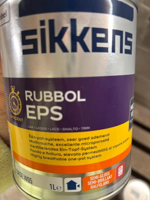 Sikkens rubbol EPS lak donkergrijs 1liter, Hobby en Vrije tijd, Schilderen, Nieuw, Ophalen of Verzenden