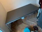 Gratis afhalen: Tafel 160x80 antraciet grijs onderstel metal, Huis en Inrichting, Bureaus, Ophalen