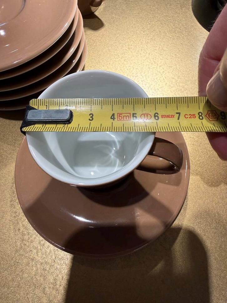 Arzberg Perla Espresso Kopjes (14 stuks), Huis en Inrichting, Keuken | Servies, Zo goed als nieuw, Kop(pen) en/of Schotel(s), Effen