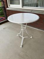 terrastafel, bistro stijl, Tuin en Terras, Tuintafels, Ophalen, Gebruikt, Rond, Metaal