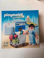 Playmobil hotel kamermeisje met trolley (5271), Complete set, Ophalen of Verzenden, Zo goed als nieuw