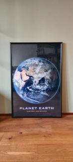 Poster Planeet Aarde 60x90cm met Zwarte Lijst, Ophalen, Overige materialen, 50 tot 75 cm, Nieuw