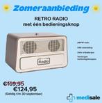 Retro radio met een bedieningsknop (dementie), Ophalen of Verzenden, Nieuw, Radio