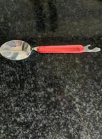 Rvs Kampeer lepel met opener inklapbaar, Caravans en Kamperen, Ophalen of Verzenden, Zo goed als nieuw