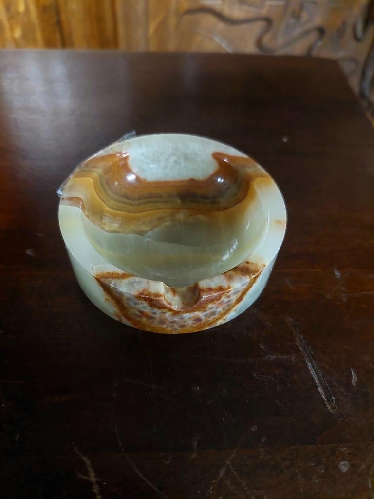 Vintage Onyx Asbakje, Ophalen of Verzenden, Gebruikt