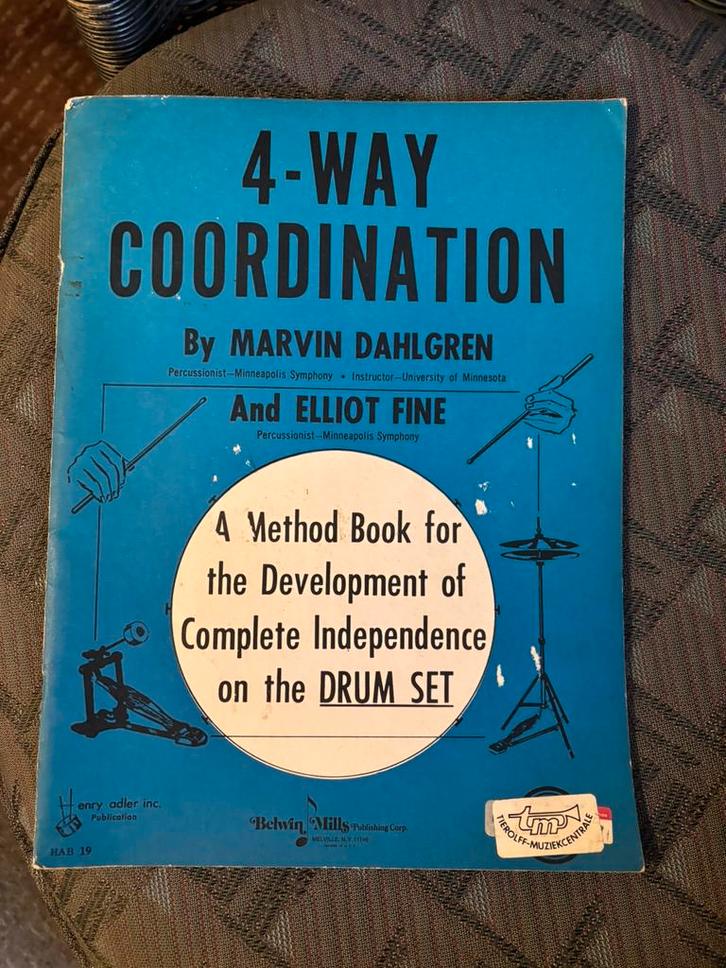 4 - Way Coordination - Dahlgren & Fine, Muziek en Instrumenten, Bladmuziek, Gebruikt, Les of Cursus, Overige genres, Drums of Percussie