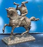 Indiaanse vrouw op paard. Brons. 19 cm., Ophalen, Zo goed als nieuw, Overige typen