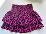 Roze/zwart rokje met cheetah print, Gebruikt, Meisje, Ophalen of Verzenden, Jurk of Rok
