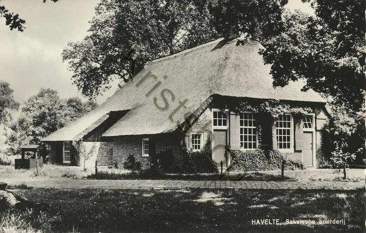 Havelte - Saksische boerderij  [KRST009-1431, Verzamelen, Ansichtkaarten | Nederland, Gelopen, Drenthe, 1960 tot 1980, Verzenden
